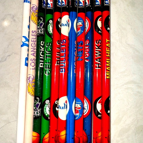 NBA Toys 1 Vintage Pencils Nba Basketball Teams No 2 Unsharpened